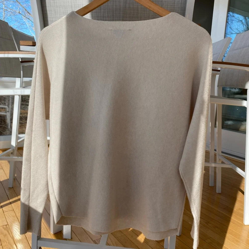 LIV Milano Cream Sweater with Black Floral Design - Picture 2 of 5